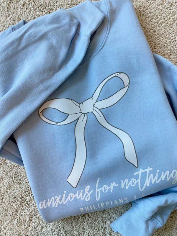 ANXIOUS FOR NOTHING GRAPHIC SWEATSHIRT