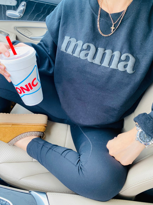 Mama Puff Black Sweatshirt